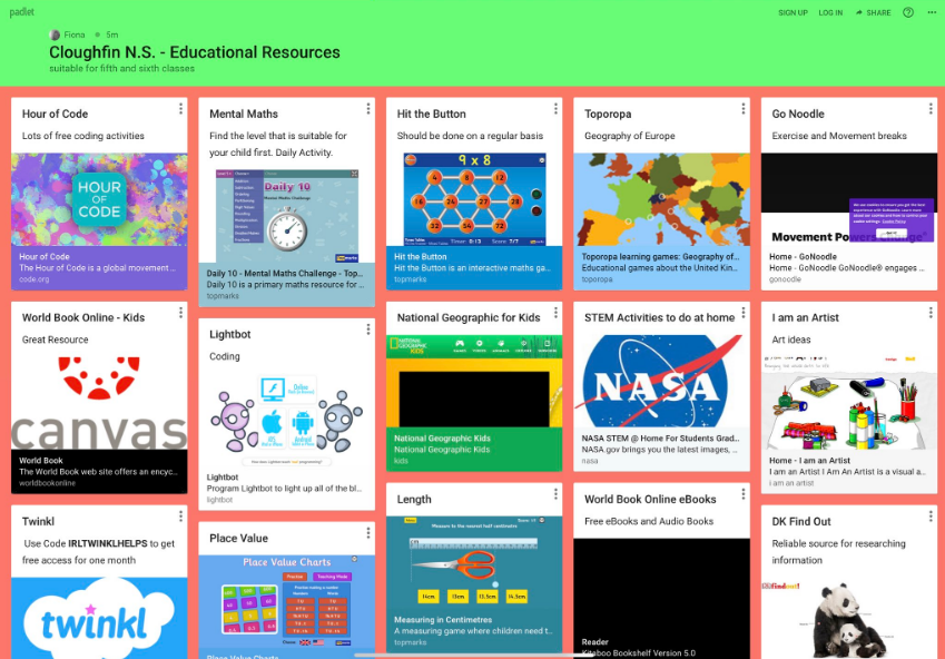 Padlet 5th 6th