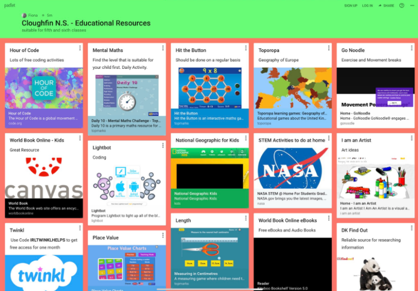Padlet 5th 6th